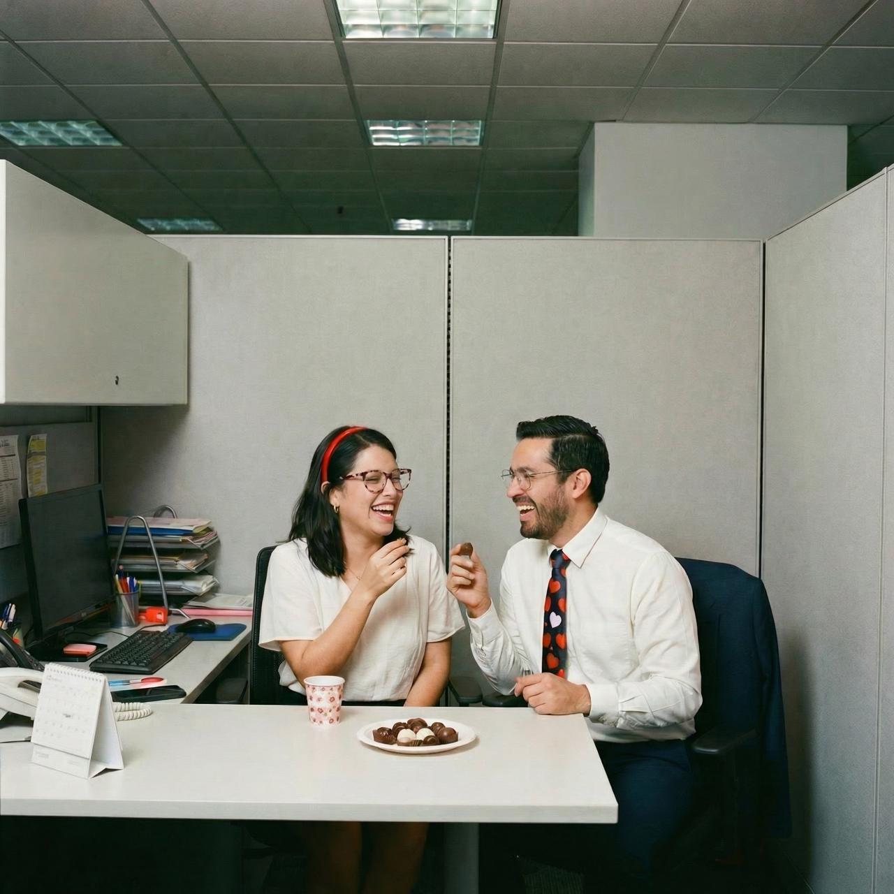 Amor de Cubículo	"Para que veas quién te robó el lunch (y el corazón).